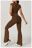 Women's Yoga Set – Crop Top & Leggings Activewear