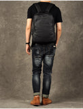 Men's Genuine Leather Backpack, Large Capacity, for School, Travel and Daily Use
