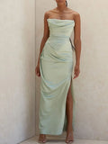 Women's Fitted Dress – Green Dress for Summer Parties | Celebrity-Inspired Look for Clubbing and Evenings.