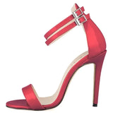 Women’s Summer High Heel Sandals – Classic Buckle Design, Elegant Fairy Style for Prom & Wedding