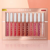 Set of 10 CAKAILA nude matte liquid lipsticks – Luxury Nude Collection 💋