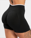Women’s Seamless High-Waist Sports Shorts – Solid Color, Hip-Lifting Yoga & Running Shorts