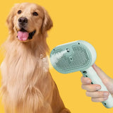 2-in-1 Pet Comb with Spray – Hair Remover + Water Mist for Stress-Free Grooming! ✨🐾
