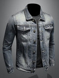 Men's denim jacket autumn/winter casual cotton workwear