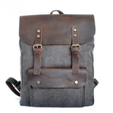 Men's Genuine Leather Backpack, Large Capacity, for School, Travel and Daily Use