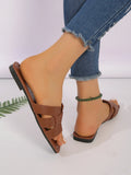 Women’s Casual Flat Sandals – Outdoor Lightweight Slip-On Slippers for Everyday Wear, Stylish & Comfortable