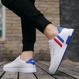 Men’s Leather Sneakers – Casual Outdoor Shoes with Vulcanized Sole, Lace-up High Quality Shoes for Men, Tenis Hombres
