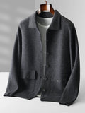 Men's wool and cashmere polo shirt, casual style fall/winter