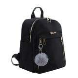 Simple Black PU Leather Backpack – Large Capacity and Urban Style