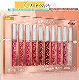 Set of 10 CAKAILA nude matte liquid lipsticks – Luxury Nude Collection 💋
