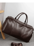 Retro Waterproof PU Sports Bag - Large Capacity Travel & Gym Bag