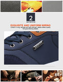 Men’s Leather Sport Sneakers – Breathable, Non-Slip Running & Walking Shoes for Autumn