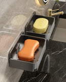 Wall-Mounted Soap Holder Without Drills – 2-in-1 Organizer 🧼