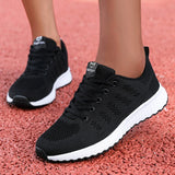 Women's Mesh Breathable Platform Sneakers – Casual Sports Trainers