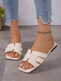 Women’s Casual Flat Sandals – Outdoor Lightweight Slip-On Slippers for Everyday Wear, Stylish & Comfortable