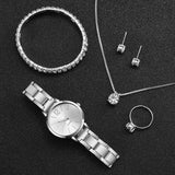 Luxury in every detail – Elegant 6-in-1 watch and jewelry set