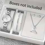 Luxury in every detail – Elegant 6-in-1 watch and jewelry set