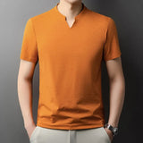 Men's Casual V-Neck T-Shirt - Comfortable for Summer