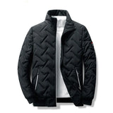 Men's Lightweight Quilted Jacket - Stand Collar, Business Casual Parka, Fall/Winter