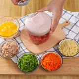 Manual Garlic and Vegetable Chopper - Manual Food Processor