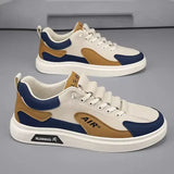 "Men’s Trendy Leather Sneakers – Low-Top Casual & Sport Style (2025 Collection)"