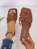 Women’s Casual Flat Sandals – Outdoor Lightweight Slip-On Slippers for Everyday Wear, Stylish & Comfortable