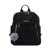Simple Black PU Leather Backpack – Large Capacity and Urban Style