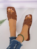 Women’s Casual Flat Sandals – Outdoor Lightweight Slip-On Slippers for Everyday Wear, Stylish & Comfortable