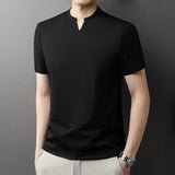 Men's Casual V-Neck T-Shirt - Comfortable for Summer