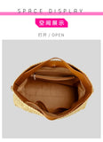 Women’s Fashion Letter Straw Handbag – Large Summer Beach Tote & Casual Crossbody Bag.