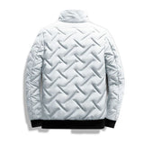 Men's Lightweight Quilted Jacket - Stand Collar, Business Casual Parka, Fall/Winter