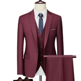 Men's 3-piece suit, formal attire for wedding or party