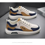 "Men’s Trendy Leather Sneakers – Low-Top Casual & Sport Style (2025 Collection)"