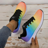 Women's Mesh Breathable Platform Sneakers – Casual Sports Trainers