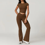Women's Yoga Set – Crop Top & Leggings Activewear