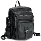 Men's Genuine Leather Backpack, Large Capacity, for School, Travel and Daily Use