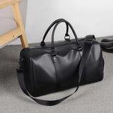 Retro Waterproof PU Sports Bag - Large Capacity Travel & Gym Bag