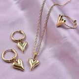 💖✨ Heart Jewelry Set Elegant Love Inspired Accessories for Women