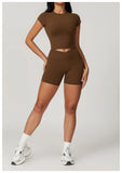 Women's Yoga Set – Crop Top & Leggings Activewear