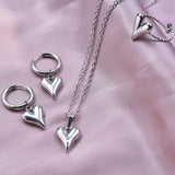 💖✨ Heart Jewelry Set Elegant Love Inspired Accessories for Women