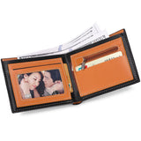 Men's Short Carbon Fiber Wallet - Slim Zipper Card and Coin Holder