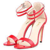 Women’s Summer High Heel Sandals – Classic Buckle Design, Elegant Fairy Style for Prom & Wedding