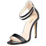 Women’s Summer High Heel Sandals – Classic Buckle Design, Elegant Fairy Style for Prom & Wedding