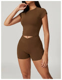Women's Yoga Set – Crop Top & Leggings Activewear