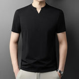 Men's Casual V-Neck T-Shirt - Comfortable for Summer