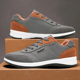 Men’s Leather Sport Sneakers – Breathable, Non-Slip Running & Walking Shoes for Autumn
