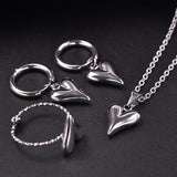💖✨ Heart Jewelry Set Elegant Love Inspired Accessories for Women