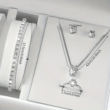 Luxury in every detail – Elegant 6-in-1 watch and jewelry set