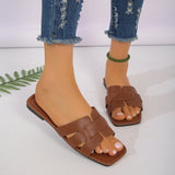 Women’s Casual Flat Sandals – Outdoor Lightweight Slip-On Slippers for Everyday Wear, Stylish & Comfortable