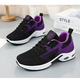 Women's Running Shoes - Breathable Casual Sneakers with Air Cushioning Sole